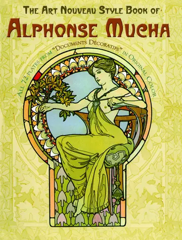 Cover of Art Nouveau Style Book of Alphonse Mucha