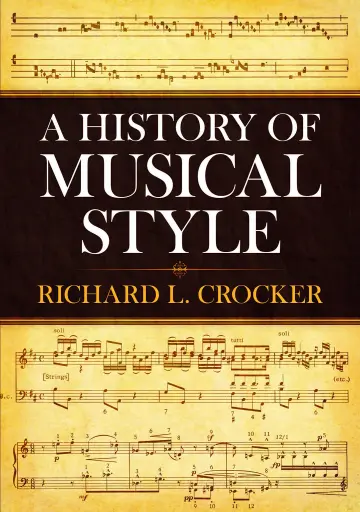 Cover of A History of Musical Style (dover Books on Music)