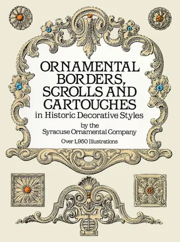 Cover of Ornamental Borders, Scrolls and Cartouches in Historic Decorative Styles
