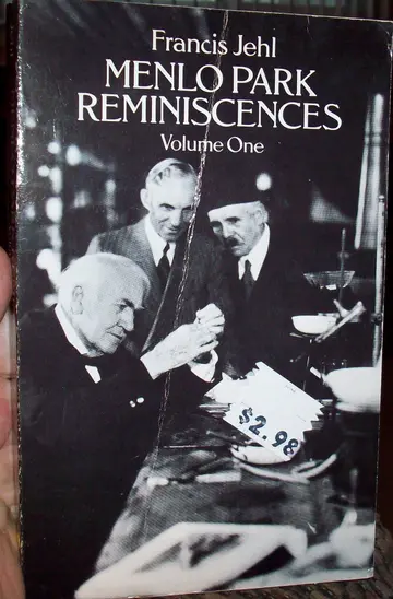 Cover of Menlo Park Reminiscences