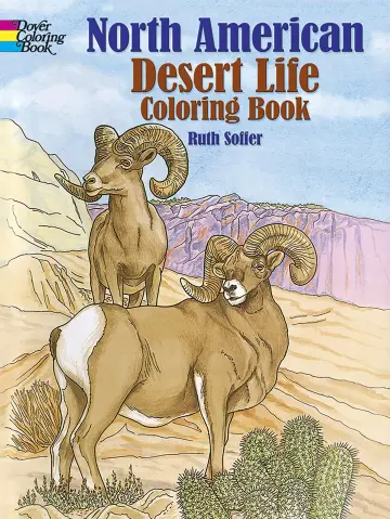 Cover of North American Desert Life Coloring Book