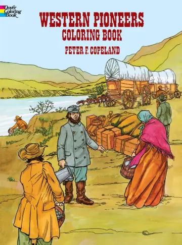 Cover of Western Pioneers Coloring Book