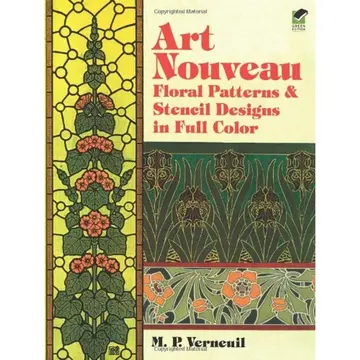 Cover of Art Nouveau Floral Patterns and Stencil Designs in Full Color