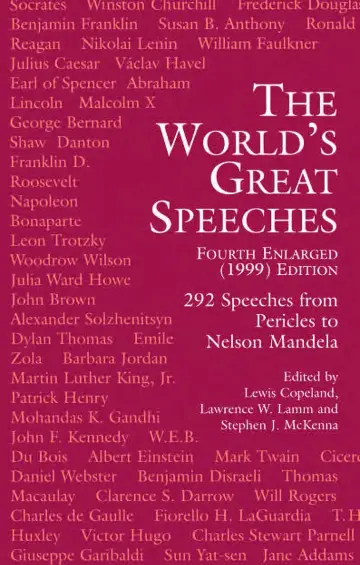 Cover of World's Great Speeches