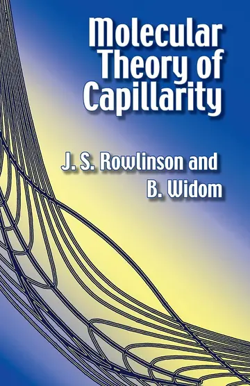 Cover of Molecular Theory of Capillarity