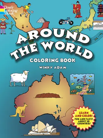 Cover of Around the World Coloring Book