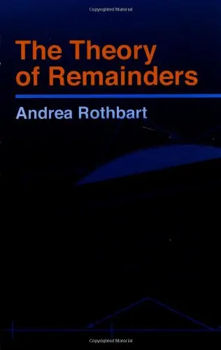 Cover of The Theory of Remainders