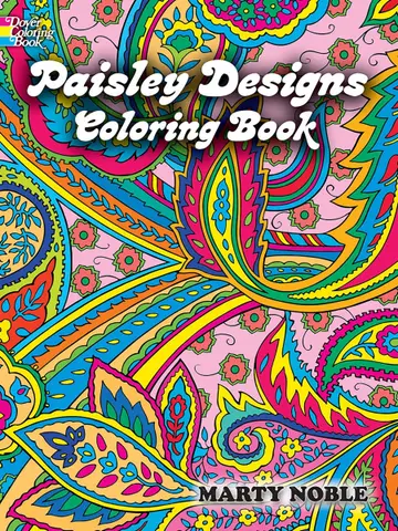 Cover of Paisley Designs Coloring Book