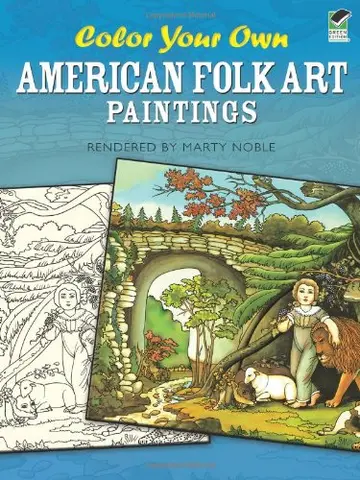 Cover of Color Your Own American Folk Art Paintings