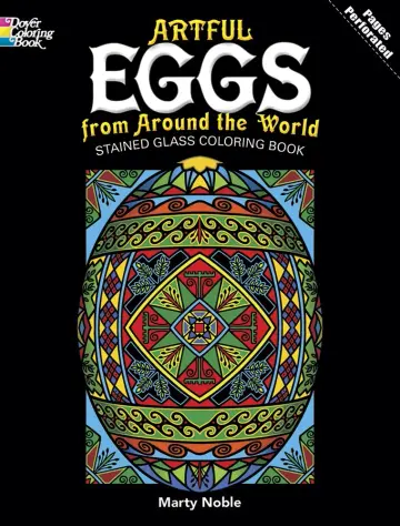 Cover of Artful Eggs from Around the World Coloring Book