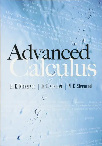 Cover of Advanced Calculus