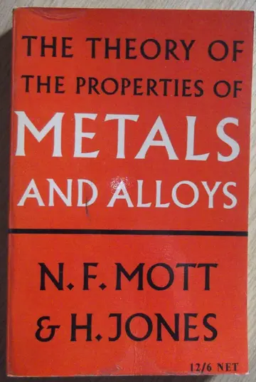 Cover of The Theory of the Properties of Metals and Alloys