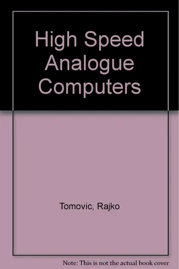Cover of High Speed Analogue Computers