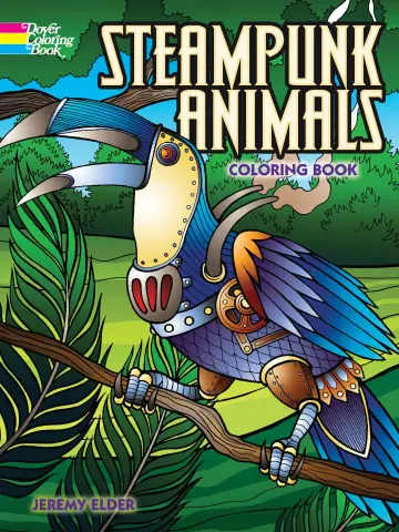 Cover of Steampunk Animals Coloring Book