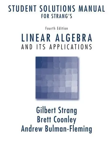 Cover of Strang's Linear Algebra and Its Applications