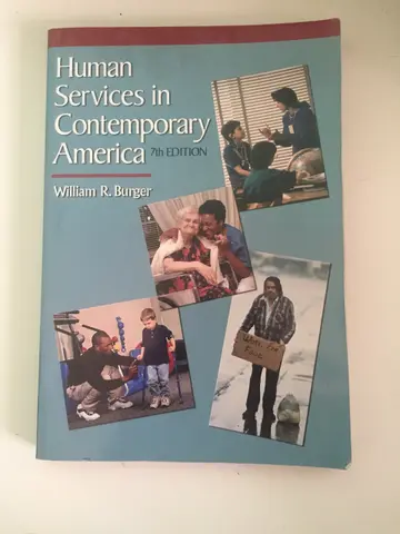Cover of Human Services in Contemporary America