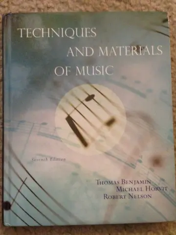 Cover of Techniques and Materials of Music