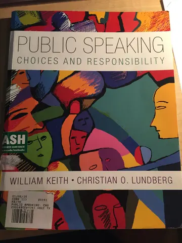 Cover of Public Speaking