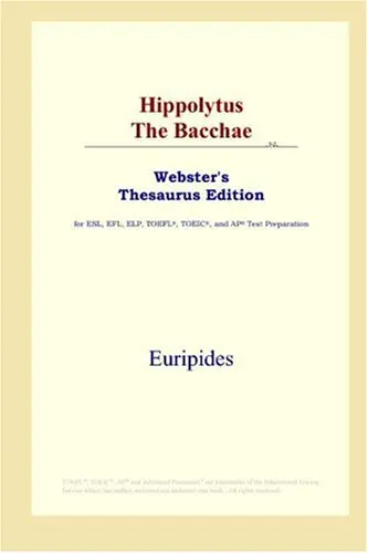 Cover of Hippolytus the Bacchae