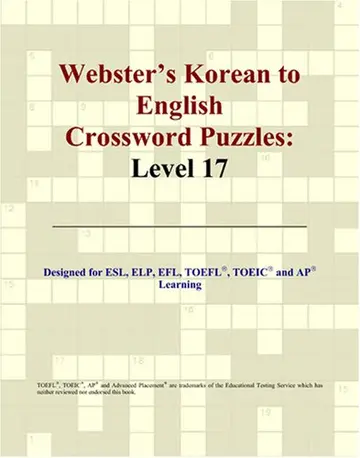 Cover of Webster's Korean to English Crossword Puzzles