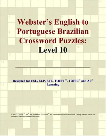 Cover of Webster's English to Portuguese Brazilian Crossword Puzzles