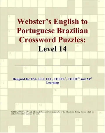 Cover of Webster's English to Portuguese Brazilian Crossword Puzzles