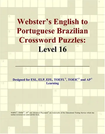 Cover of Webster's English to Portuguese Brazilian Crossword Puzzles