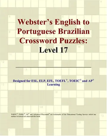 Cover of Webster's English to Portuguese Brazilian Crossword Puzzles