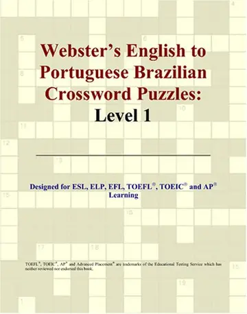 Cover of Webster's English to Portuguese Brazilian Crossword Puzzles