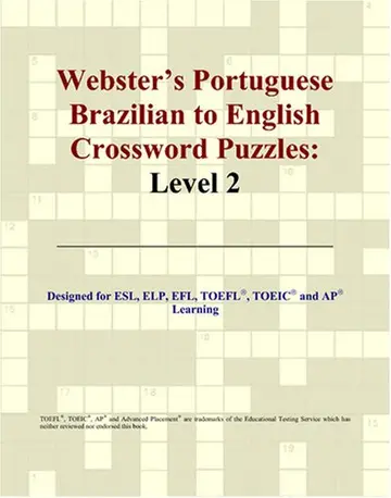 Cover of Webster's Portuguese Brazilian to English Crossword Puzzles