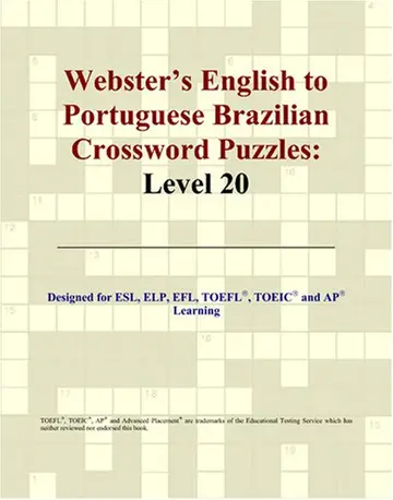 Cover of Webster's English to Portuguese Brazilian Crossword Puzzles