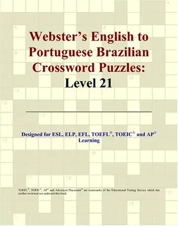 Cover of Webster's English to Portuguese Brazilian Crossword Puzzles