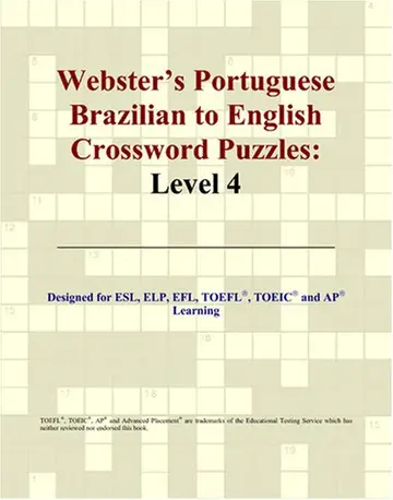 Cover of Webster's Portuguese Brazilian to English Crossword Puzzles