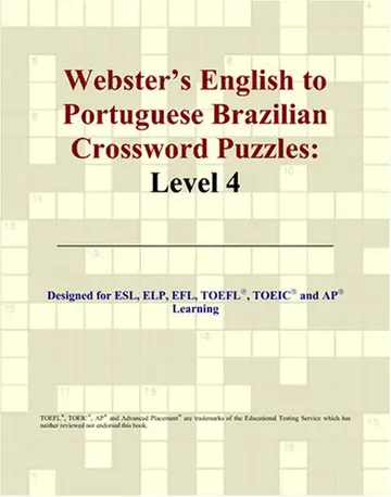 Cover of Webster's English to Portuguese Brazilian Crossword Puzzles