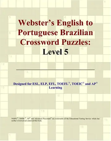 Cover of Webster's English to Portuguese Brazilian Crossword Puzzles