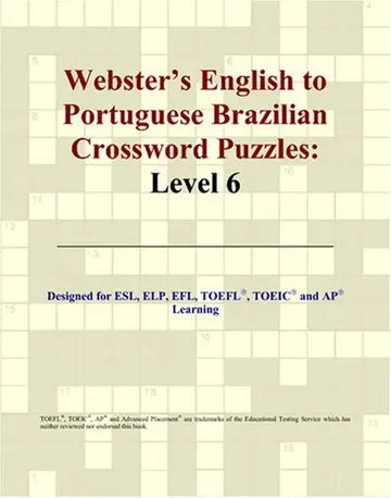 Cover of Webster's English to Portuguese Brazilian Crossword Puzzles
