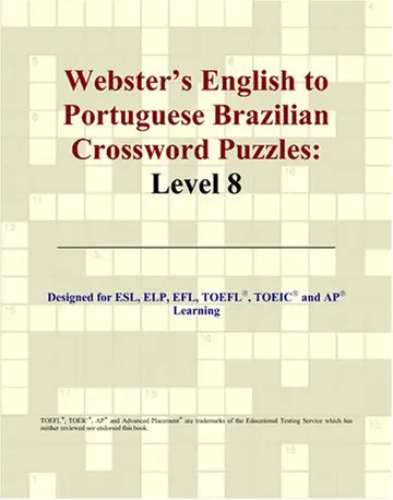 Cover of Webster's English to Portuguese Brazilian Crossword Puzzles