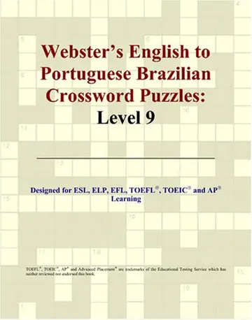 Cover of Webster's English to Portuguese Brazilian Crossword Puzzles