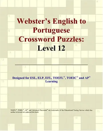 Cover of Webster's English to Portuguese Crossword Puzzles