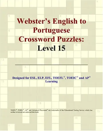 Cover of Webster's English to Portuguese Crossword Puzzles