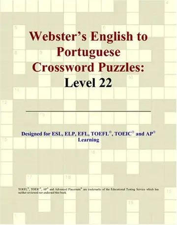 Cover of Webster's English to Portuguese Crossword Puzzles
