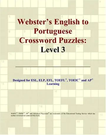 Cover of Webster's English to Portuguese Crossword Puzzles