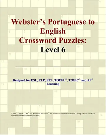 Cover of Webster's Portuguese to English Crossword Puzzles