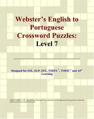 Cover of Webster's English to Portuguese Crossword Puzzles