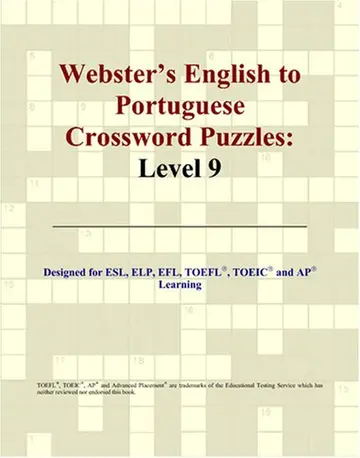 Cover of Webster's English to Portuguese Crossword Puzzles