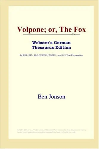 Cover of Volpone; Or, the Fox