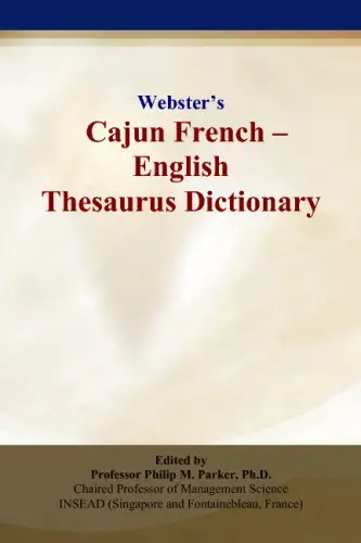 Cover of Webster s Cajun French - English Thesaurus Dictionary