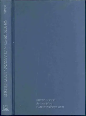 Cover of Who's Who in Classical Mythology