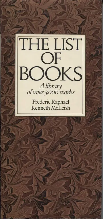 Cover of List of Books
