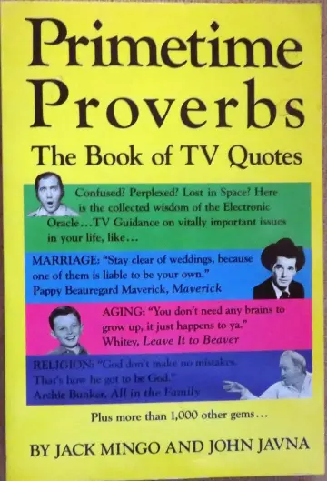 Cover of Primetime Proverbs Bk of Tv Qu